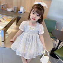 Italian Bambet girls summer dress childrens foreign Lolita princess dress female baby summer skirt