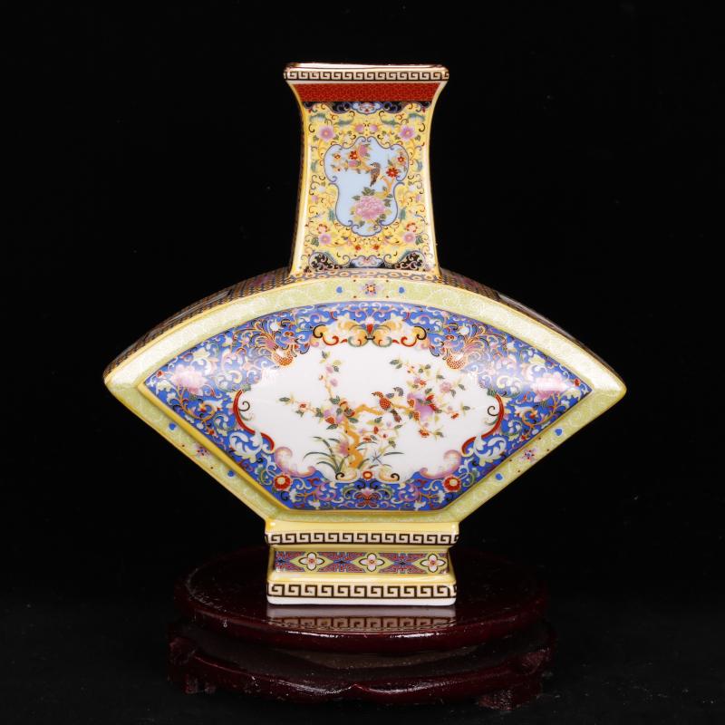 Jingdezhen archaize colored enamel porcelain the qing yongzheng com.lowagie.text.paragraph Chinese antique antique crafts vase archaize home outfit