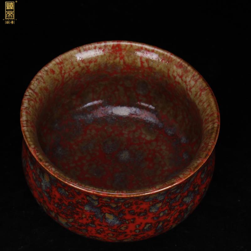 Jingdezhen folk old object variable red glaze washed small POTS do old old antique handicraft furnishing articles