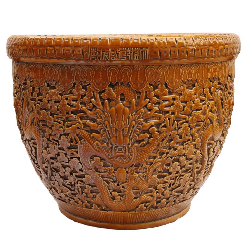 Jingdezhen antique imitation the qing qianlong years antique old objects large porcelain jar Chinese courtyard floor furnishing articles restoring ancient ways