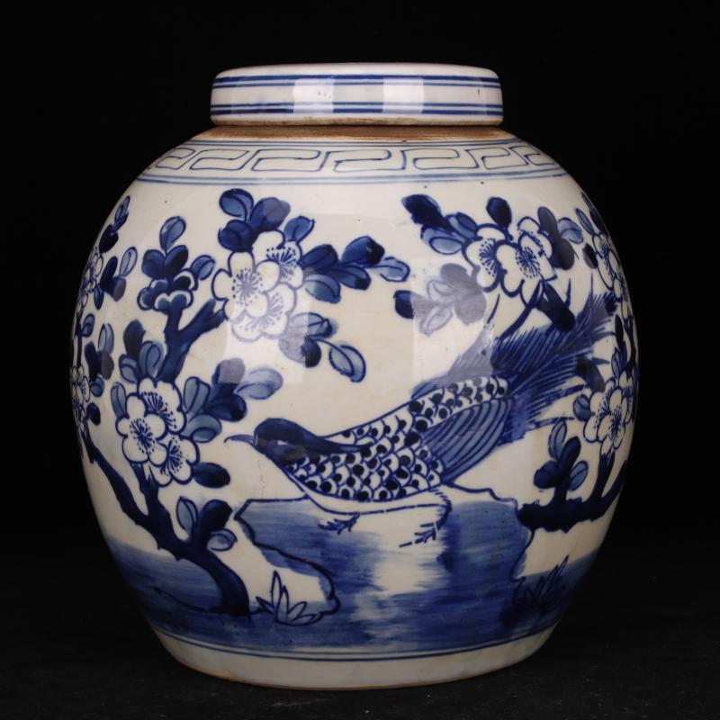 Pure checking porcelain of jingdezhen folk charactizing a fine spring day old POTS do old antique reproduction antique collection furnishing articles