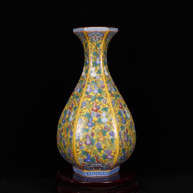 Jingdezhen archaize colored enamel porcelain the qing yongzheng com.lowagie.text.paragraph Chinese antique antique crafts vase archaize home outfit