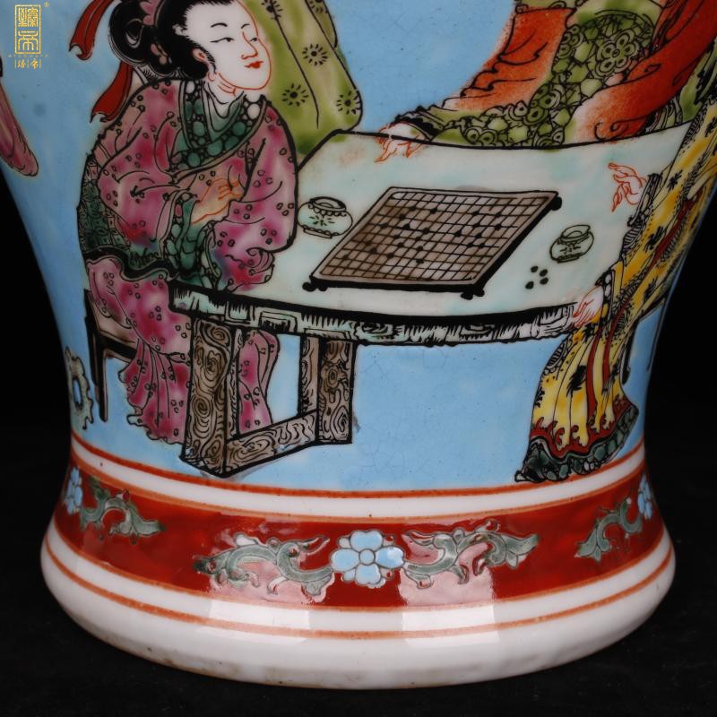 Jingdezhen imitation model of the reign of emperor kangxi blue had general tank archaize with antique Chinese style household decorative furnishing articles