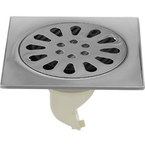 Gopirest thick 304 stainless steel bright light deodorant floor drain bathroom large flow 10X10cm dry and wet