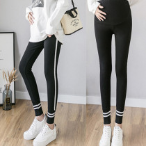 Pregnant women leggings plus velvet thickened autumn and winter fashion sports pregnant women pants autumn wear trousers winter winter wear