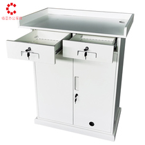Lectern Lectern Classroom Multimedia lectern Steel host desk Teacher workbench Hotel information desk customization