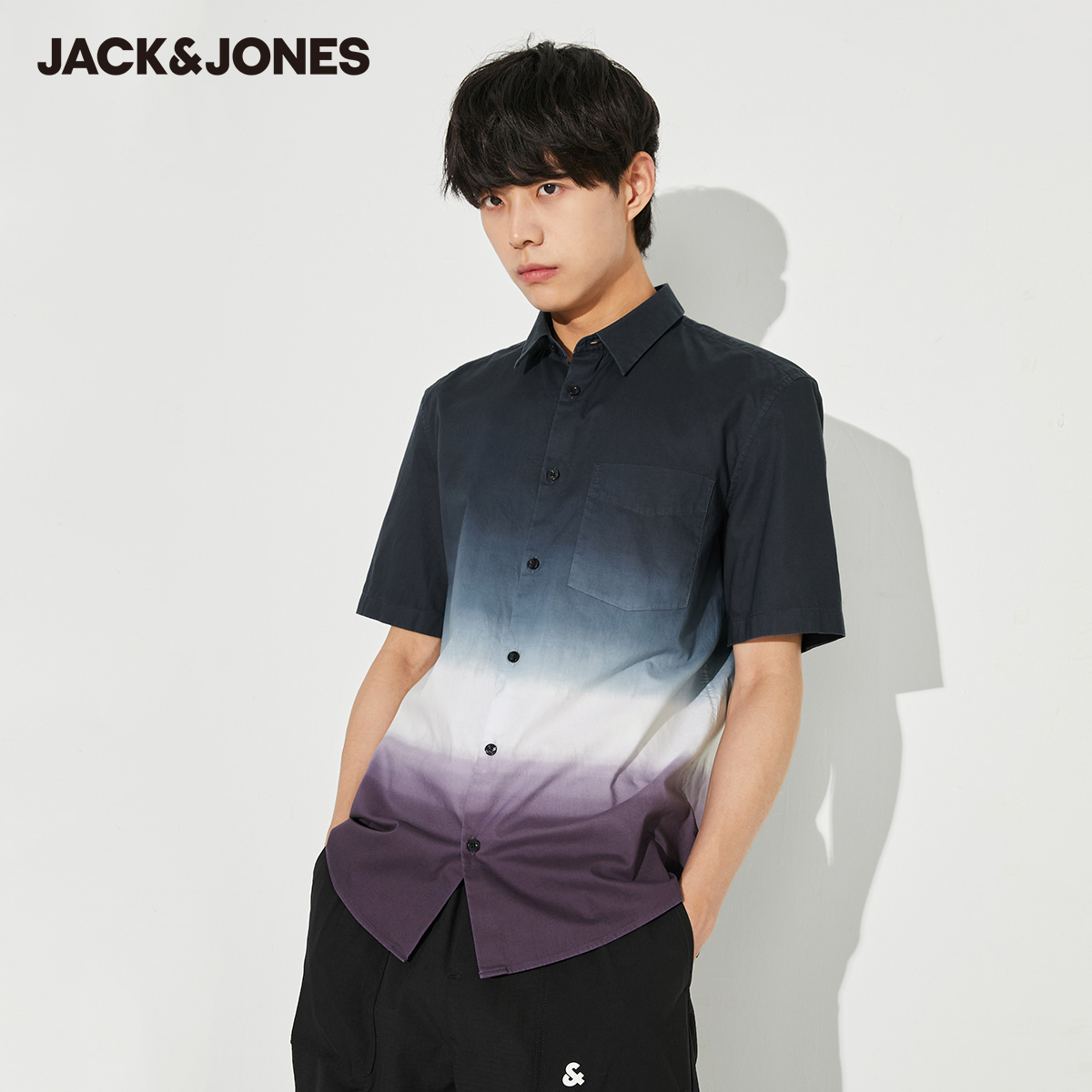 Jack Jones 杰克琼斯 男式宽松短袖衬衫 天猫优惠券折后¥89包邮(¥119-30)16款可选