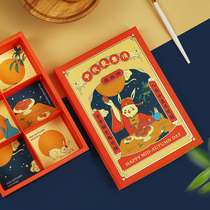 Mid-Autumn Festival mooncake box Creative ice cream moon cake gift box high-grade 6 80g 100g egg yolk crisp box