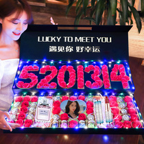 Dove chocolate gift box heart-shaped high-end to give girlfriends birthday gifts candy Halloween snacks