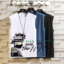 Boy Vest Summer Cotton Sleeveless T-shirt Thin Fat Boy Top Children Summer 2021 New Tide