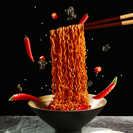 白象大辣椒韩式火鸡面112gx5袋装整箱干拌面国产泡面方便面宿舍