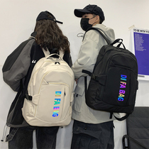 Couple schoolbags female college students Korean version of high school travel backpack mens super capacity durable and sturdy computer backpack