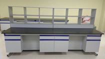 Laboratory All-wood reagent rack All-wood test bench Laboratory test console Floor sink table Wall cabinet