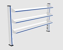 Three-layer reagent frame steel glass reagent frame aluminum alloy reagent rack Laboratory