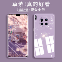 Suitable for Huawei mate30pro mobile phone case 30 macaron glass mate30 liquid silicone soft mate20 all-inclusive anti-drop por men and women mate20pro
