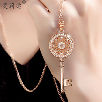 New key fashion double-layer sweater chain long wild simple sweater necklace accessories pendant womens autumn and winter jewelry