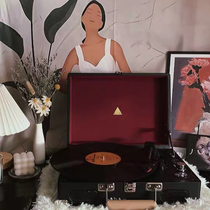 British ELYXR retro vinyl record player LP gramophone film player portable record player audio birthday gift