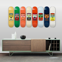 Andy Warhol Limited Edition Colorful Pop Campbell Soup Skateboard Set Display Decoration Wall Pendant Deck