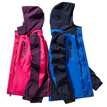 Tibetan stormsuit womens three-in-one detachable fleece two-piece padded custom outdoor clothing waterproof jacket men