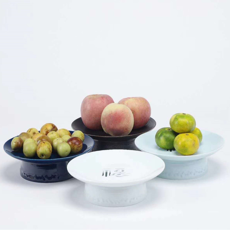 Ceramic fruit compote can drop household of Chinese style snacks sitting room dry fruit compote snack dish candy dish