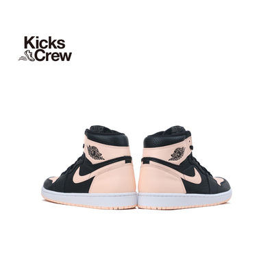 kickscrew Air Jordan 1 aj 1 乔1 做旧 黑粉脚趾 男子篮球鞋