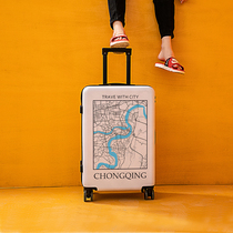 I. Suitcases Nets Red Ins Popular City Pull Bar Box Universal Wheels 20 Small Graffiti Suitcase 24 Inch Male