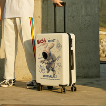 Suitcase Womens Day Family Innet Red Leather Case Pull Rod box 2022 New sturdy and durable suitcase small 24 inch