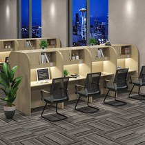 Self-Study Room Separation Table Closed Immersive Learning Table College Desk Student Shared Training Table