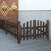 Outdoor anti-corrosion wood fence fence fence Garden courtyard decoration yard fence fence Outdoor railing fence door