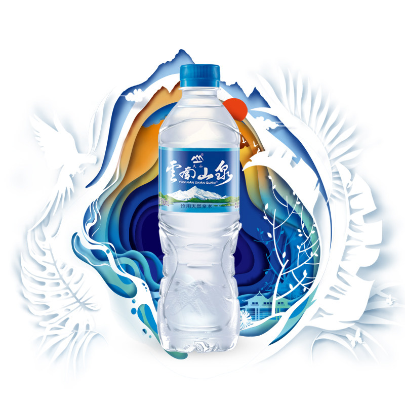大山 云南山泉 山泉水 纯净水 饮用水 550ml *24瓶/箱