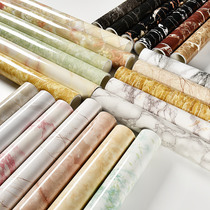 Waterproof pvc self-adhesive marble refurbished sticker kitchen oil-proof wall sticker countertop cabinet table furniture sticker