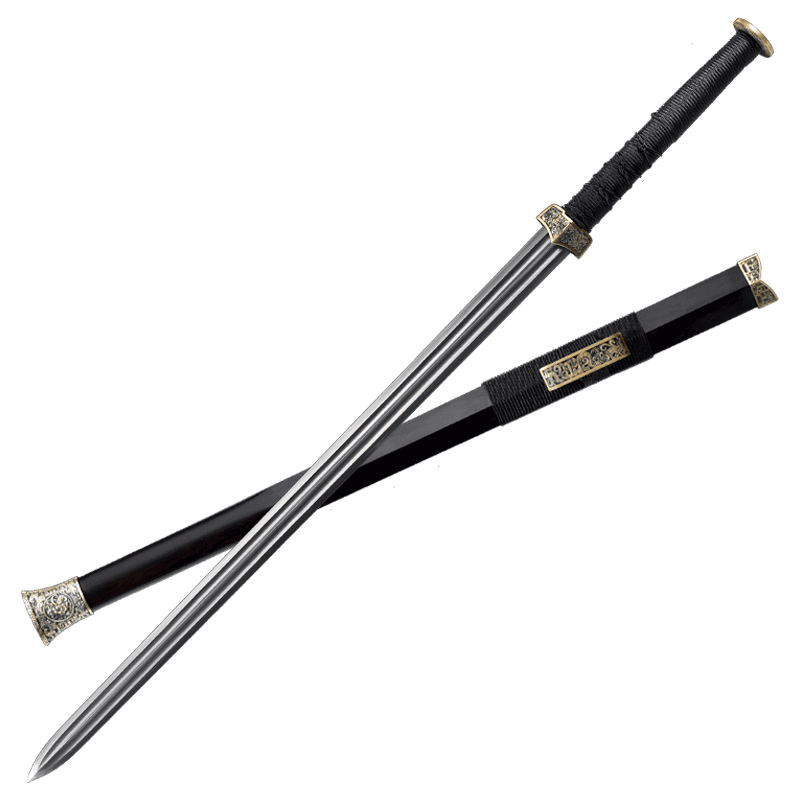 longquan ganjiang m-sword Zhou Songqing sword eight sides flat handle by hand weapons han jian long dao pattern steel is not edged usually