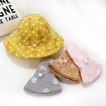 Baby hat baby fisherman hat 6-8 months 1 year old 2 Spring and Autumn thin Korean girl sunshade cap boy boy