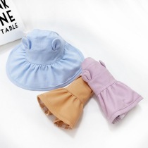 Summer baby hat leakage top childrens sun hat big Eaves Childrens empty top hat boys and girls sunscreen hat foldable