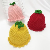 Baby hat Autumn and winter 3-6-12 months toddler hat Pineapple hat 1-2 years old warm winter ear baby hat