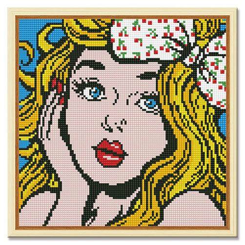 Yide di Diamond Drawing 3 Cartoon Series 2y5*32.5 수제 프레임 새로운 스타일. 캐릭터 소녀 만화 다이아몬드 그림 Yide di Diamond Drawing 3 Cartoon Series 2y5*32.5 수제 프레임 새로운 스타일. 캐릭터 소녀 만화 다이아몬드 그림
