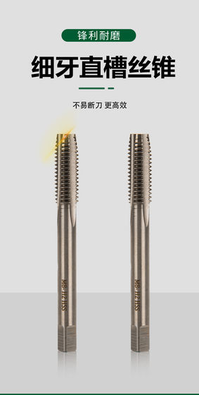 미세한 치아에 대한 스테인레스 스틸 태핑 코발트 함유 기계 M8M10M12M14M16M18M20*1*1.25*1.5*2 미세한 치아에 대한 스테인레스 스틸 태핑 코발트 함유 기계 M8M10M12M14M16M18M20*1*1.25*1.5*2