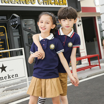 Kindergarten Landscaped Summer Clothing Ingléen Feng Children 1st Grade Class Clothes Graduation Photos Teacher Clothing Elementary School Uniforms Suit