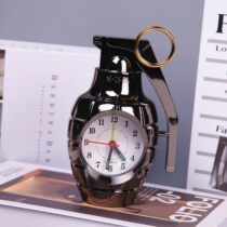(Order to send battery warranty for one year) Student bedroom family ornaments grenade creative gift clock alarm clock
