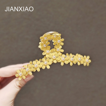 New Flowers Rear Brain Spoon Hair Clip Day Ensemble Gentle Pearl Temperament Big Catch Hairpin Hairpin Hairpin Hairpin Hairpin Hairpin Hairpin summer Sengas