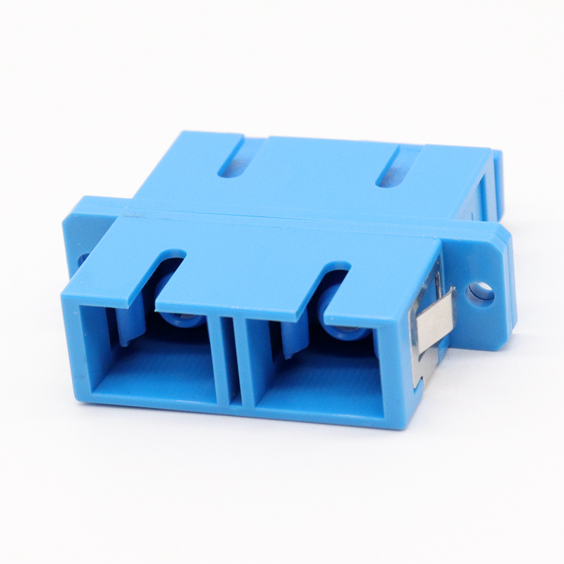 sc duplex coupler square port dual port fiber optic adapter flange carrier grade simplex adapter cable extension connection