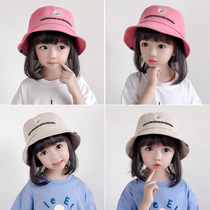Childrens hats spring and autumn thin baby fishermans hat summer daisies male and female child sunscreen sun sun visor hat cloth tide
