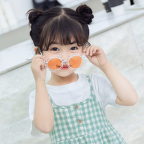 Childrens sunglasses Girls anti-UV sunscreen Sunflower cartoon baby sunglasses 1-3-5-7 years old