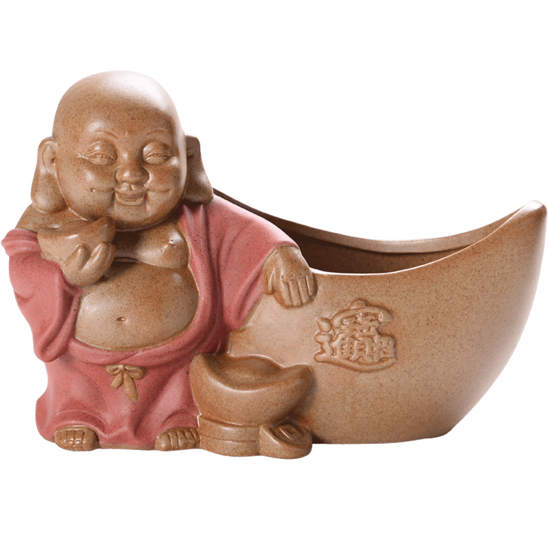 Fleshy ceramic flower POTS potted flower implement creative move potted place maitreya buddhist fancy, green asparagus and old basin