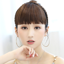 Wig bangs hairband with twist braids one knife Qi bangs wig natural fake flow bangs age age false head curtain