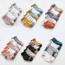 Childrens socks spring and autumn boys and girls newborn baby 0-6 months spring and winter socks