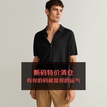 Summer mens short-sleeved shirt Cotton and hemp blend cool breathable top POLO shirt Loose lapel T-shirt