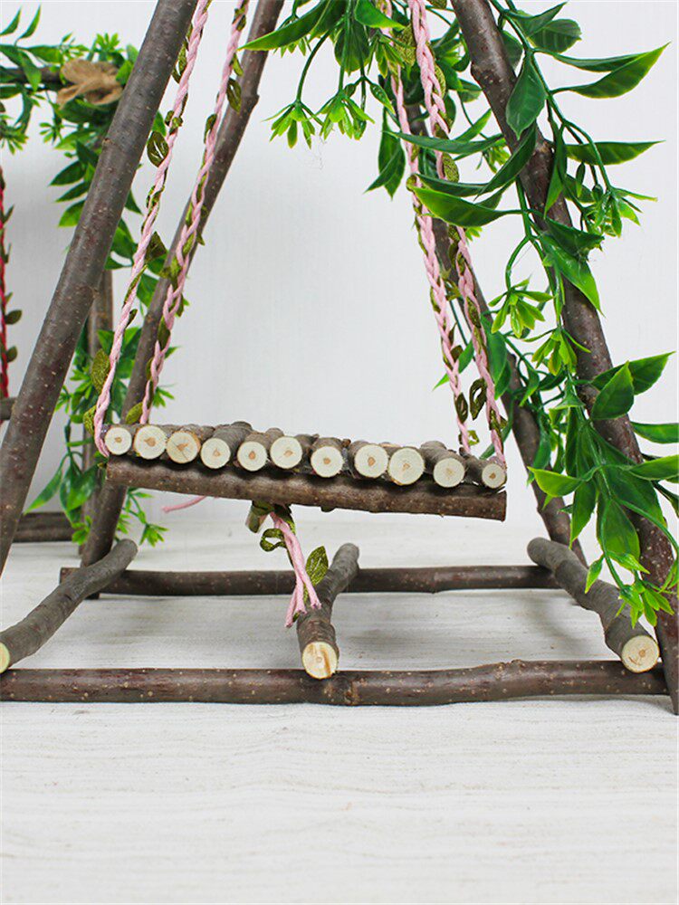 逸树工坊工艺品手工diy创意装饰秋千