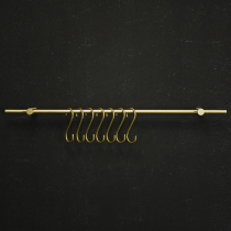 Creative Nordic brass hanging rod Kitchen decorative rod Kitchenware shelf Bathroom towel bar hook free customization