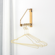 Nordic Brief Golden Hanger Subbrass Light Lavish Swivel Folding Rose Gold Dried Clothes Towel Wall-mounted Hanger
